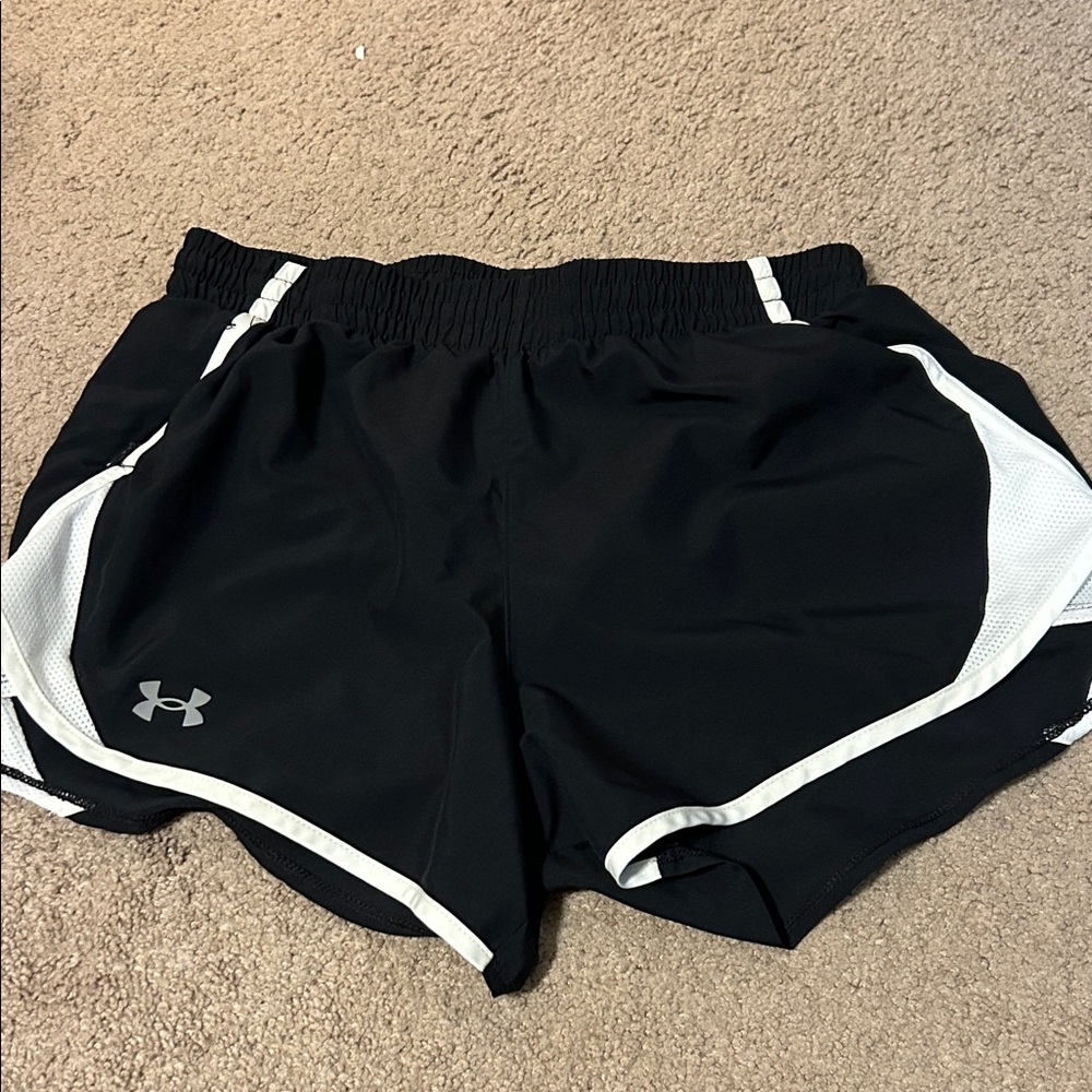 Under Armour Women's Athletic Shorts in Black and White